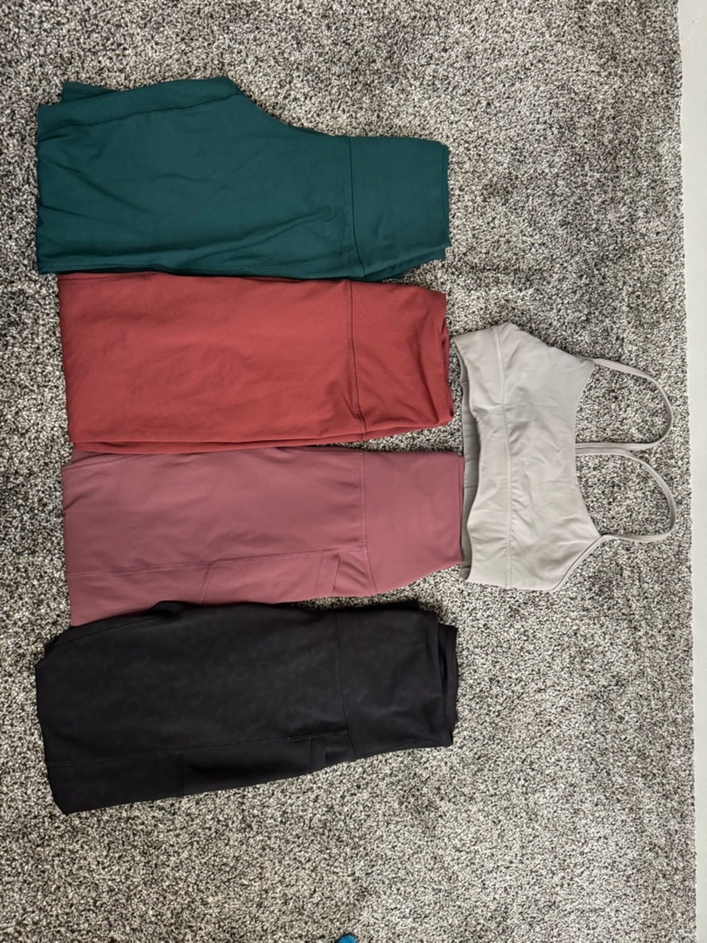 90 Degree By Reflex Leggings Bundle in Teal, Rust, Mauve, Black and Light Gray